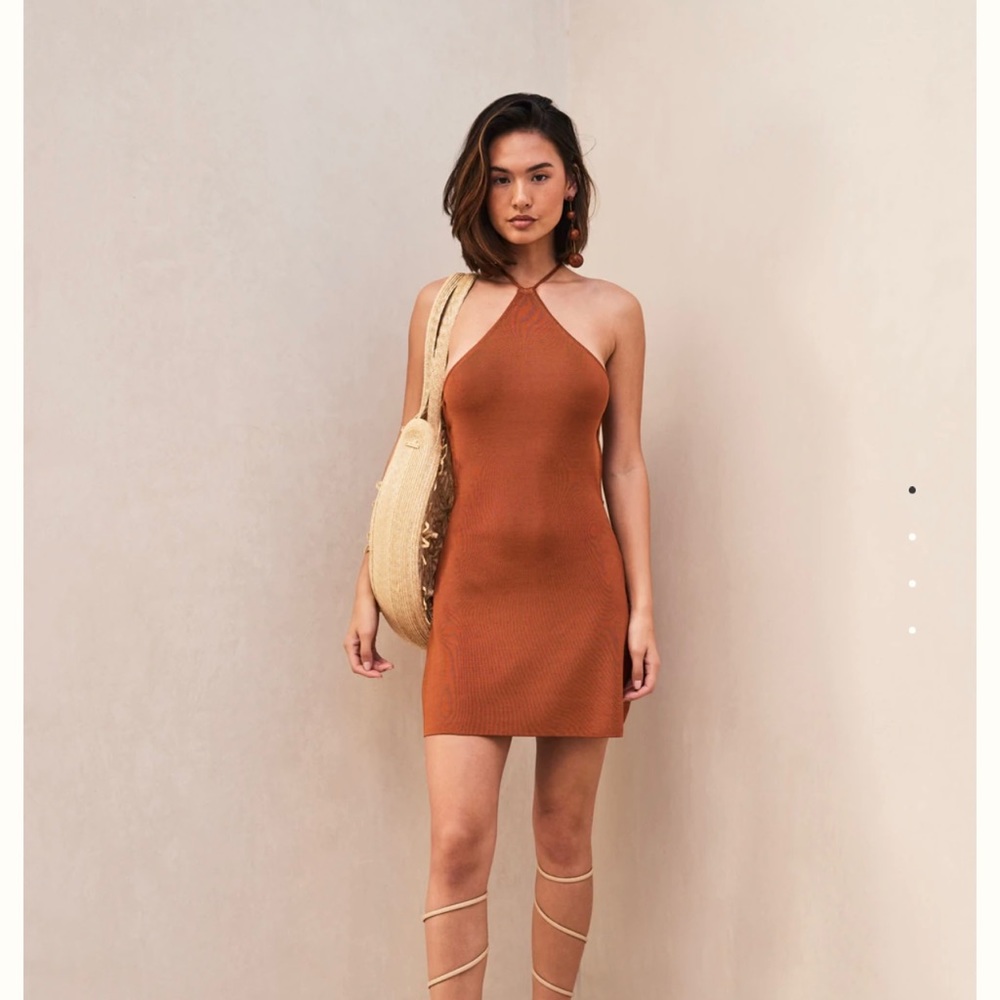 Cult Gaia Leslie Knit Dress - Spice